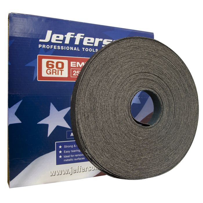 Emery Cloth Rolls 25mm - 1inch 60 25